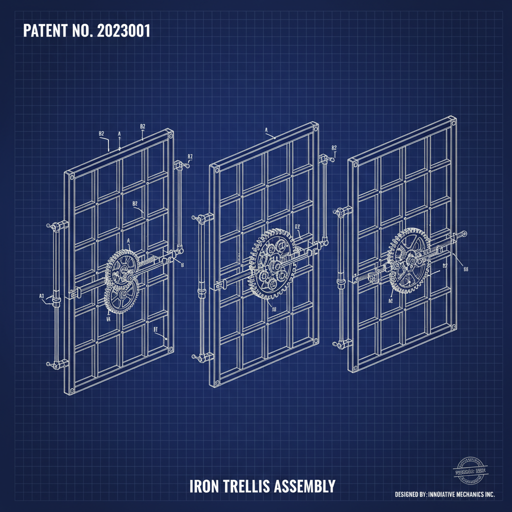 Enhance Your Outdoor Living with Elegant Iron Trellis Panels