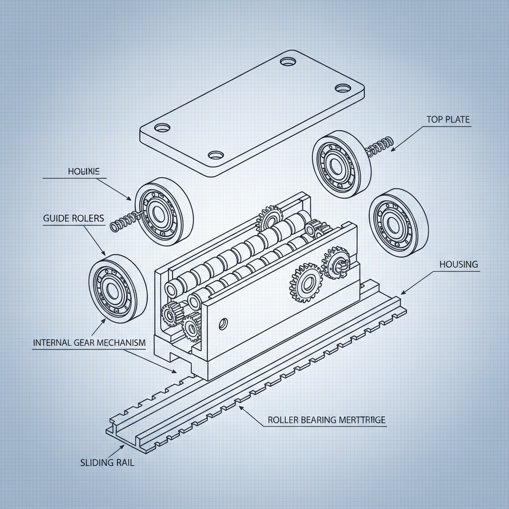 Precision Linear Guide Roller Bearing Sliding Rail Systems for Optimal Motion Control