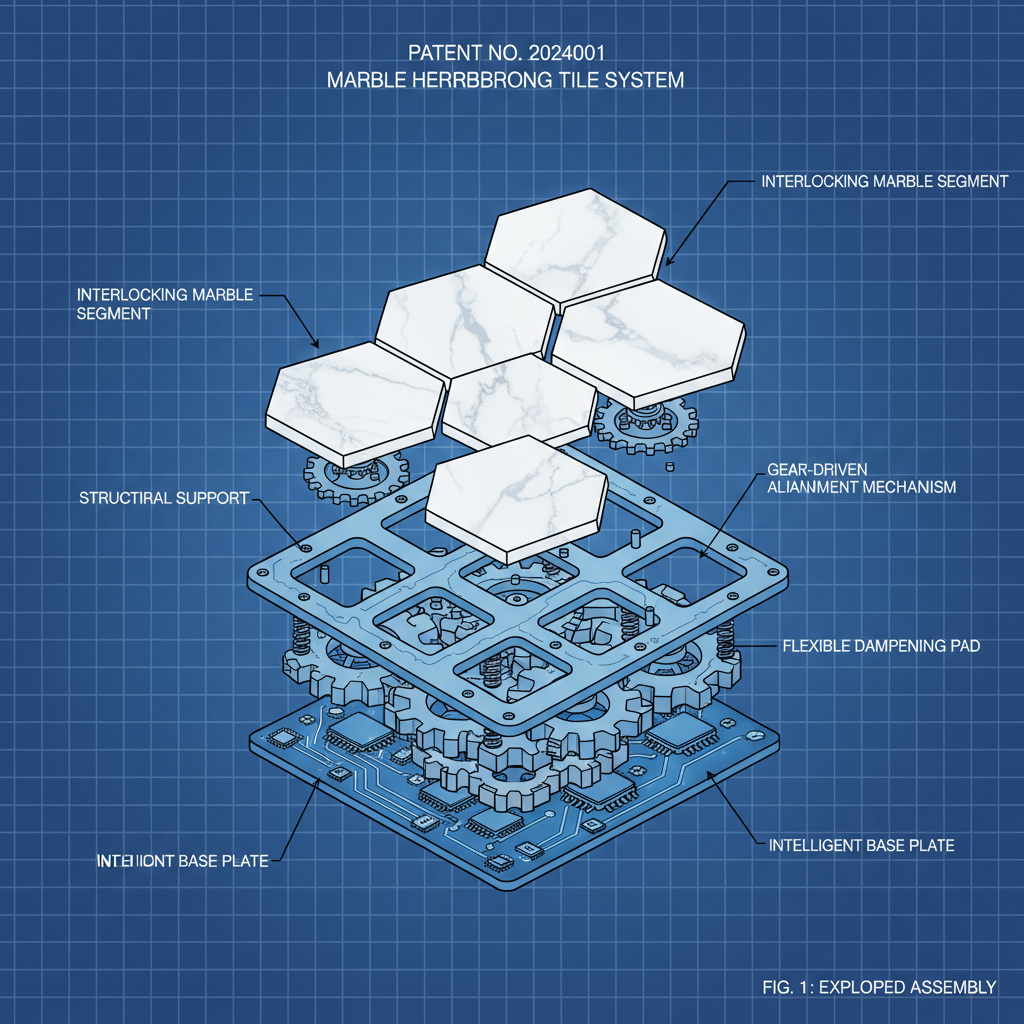 Enhance Your Space with Elegant Marble Herringbone Mosaic Tile