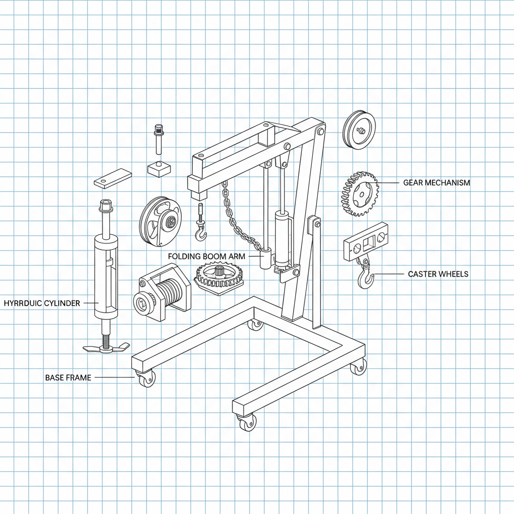 Comprehensive Guide to the 3 Ton Folding Engine Hoist for Automotive Lifting