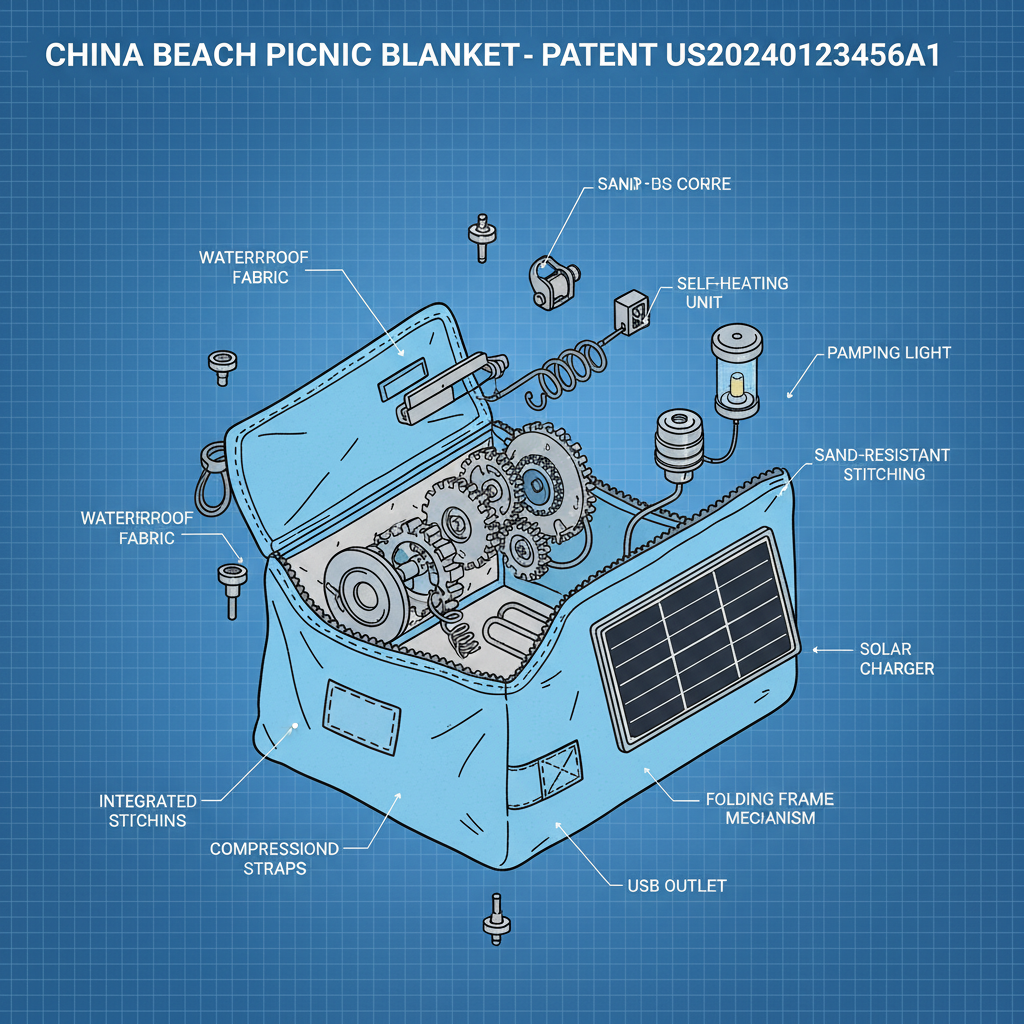 Enjoy Outdoor Adventures with a China Beach Picnic Camping Pocket Blanket