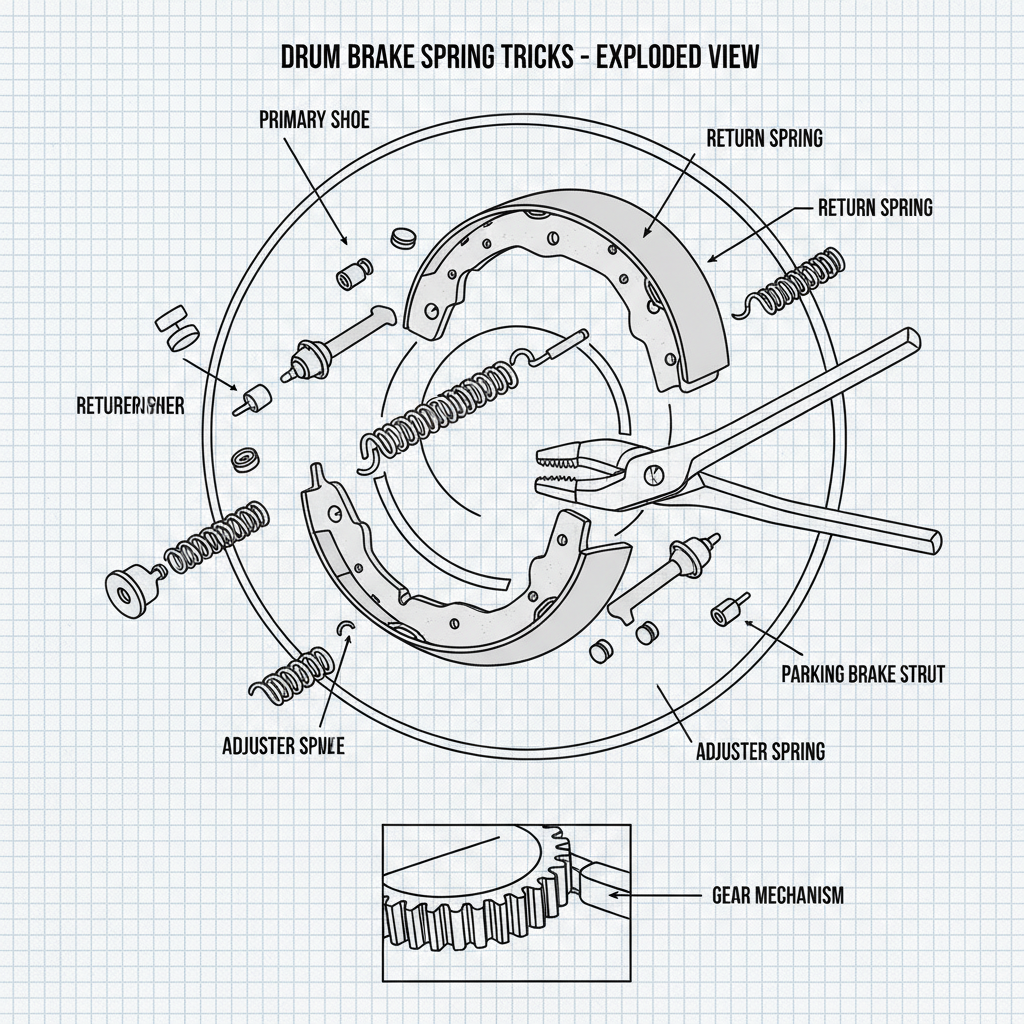 Mastering Drum Brake Spring Tricks for Enhanced Vehicle Safety and Performance
