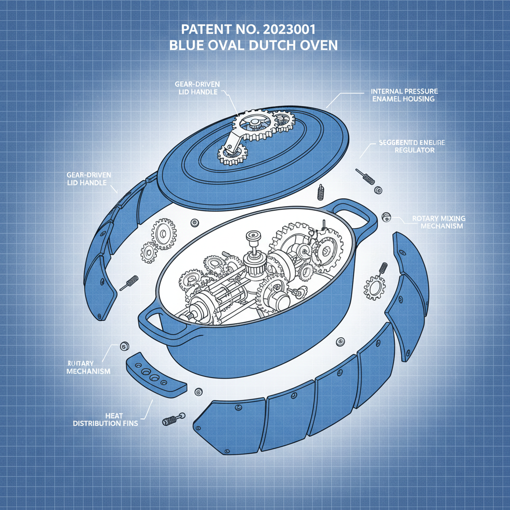 Discover the Versatility of the ZD Cookware Blue Oval Dutch Oven