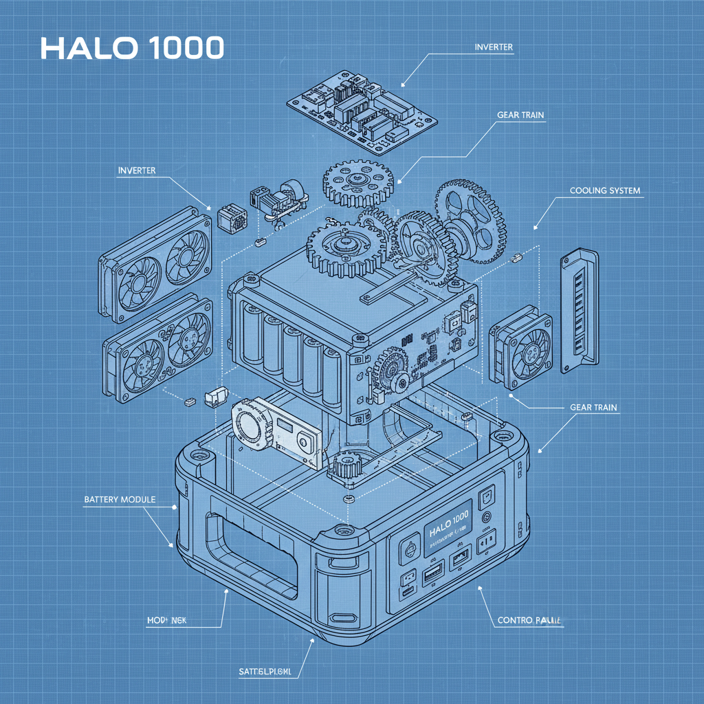 Halo 1000 Portable Power Station Your Reliable OffGrid Power Solution