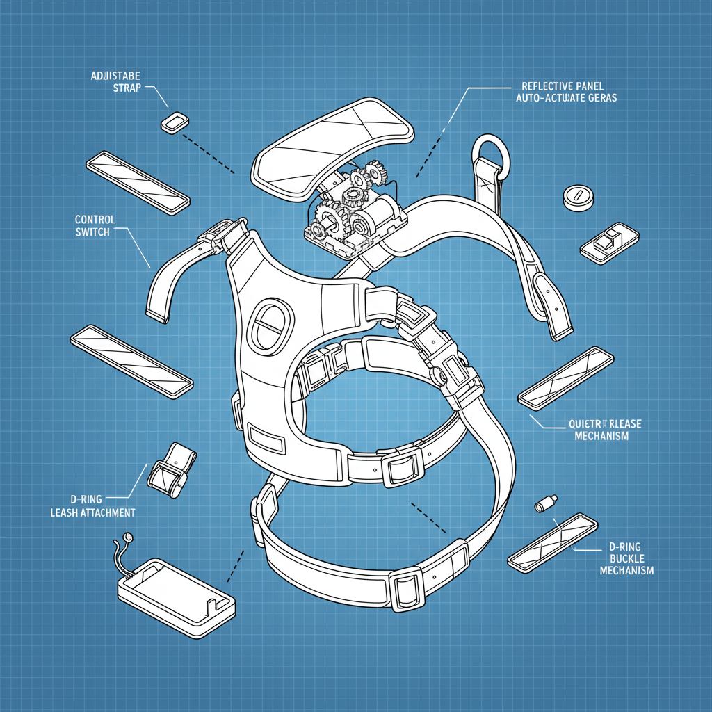 Enhance Dog Safety with Outdoor Clothes Safety Gear Reflective Dog Harnesses