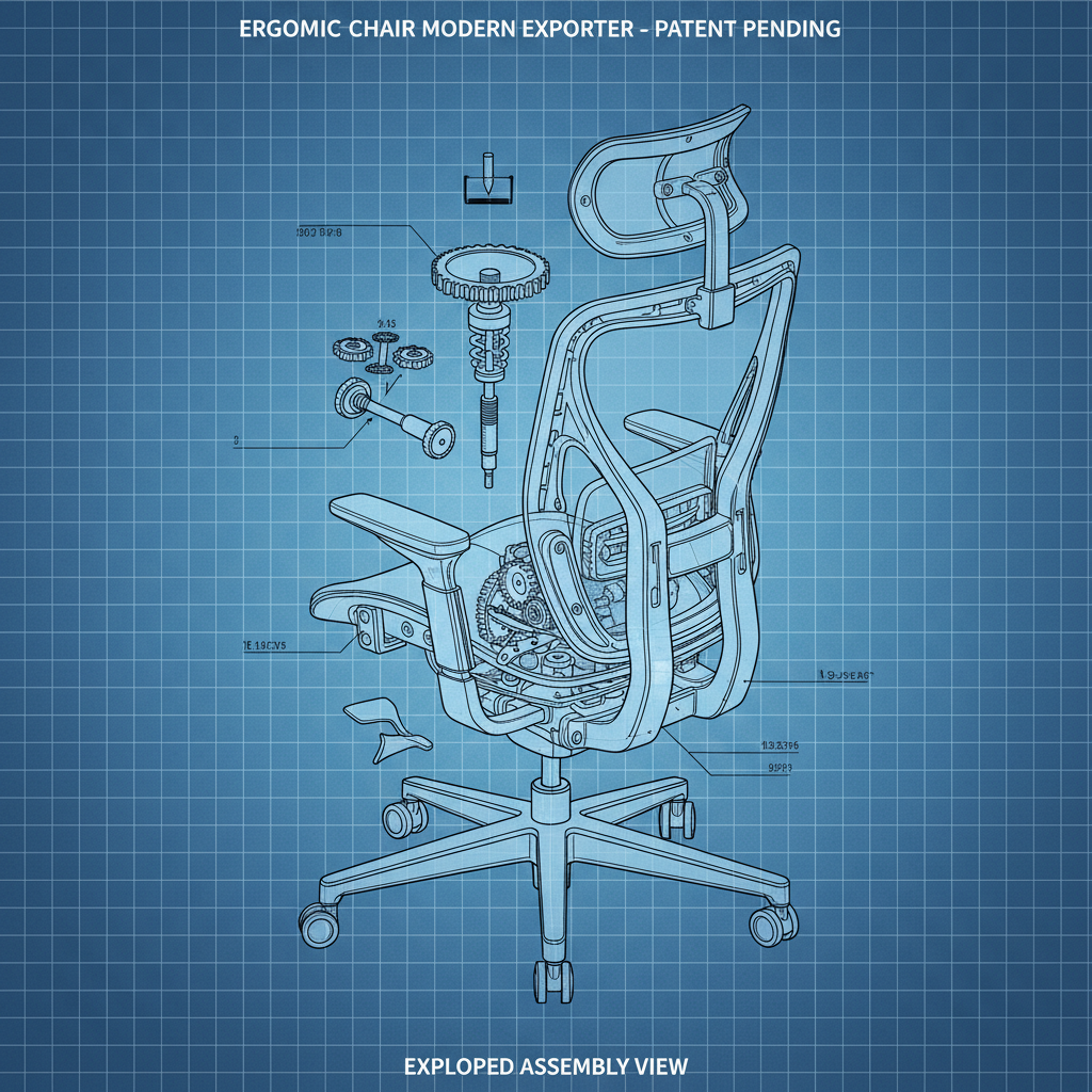 Leading Ergonomic Office Chair Modern Exporter For Workplace Wellness