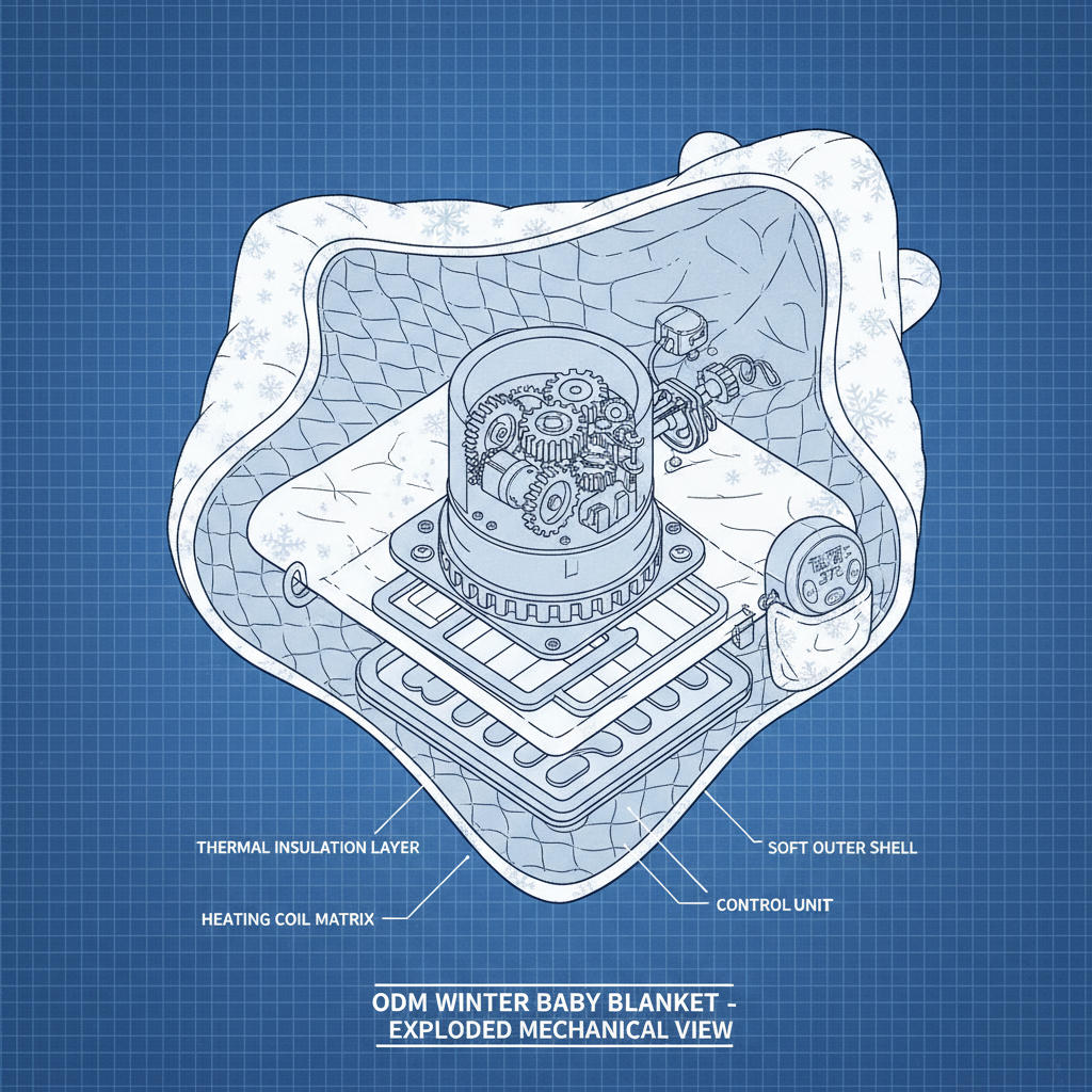 Customizable ODM Winter Baby Blanket for Brand Focused Businesses