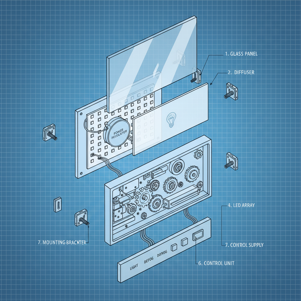 Enhance Your Bathroom with a Stylish Rectangular Lighted Bathroom Mirror