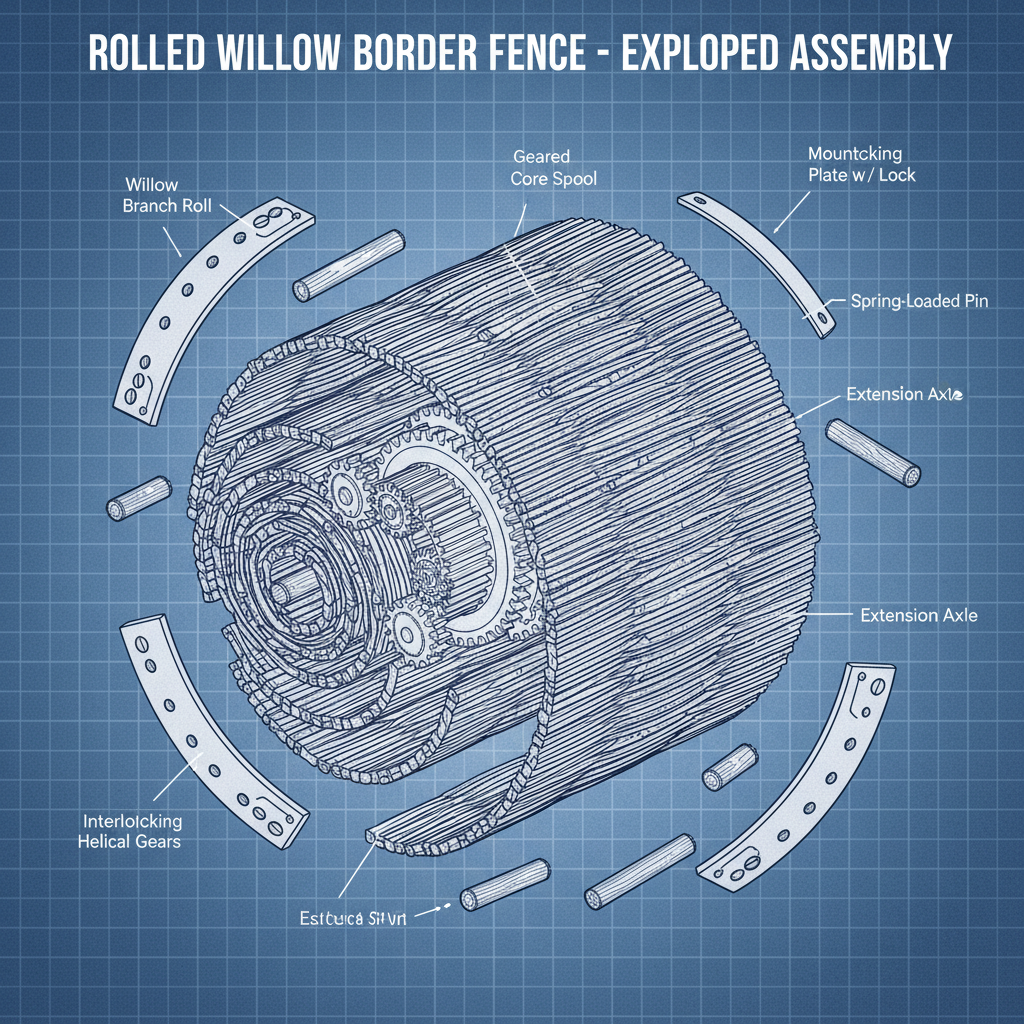 Enhance Your Landscape with a Beautiful Rolled Willow Border Fence