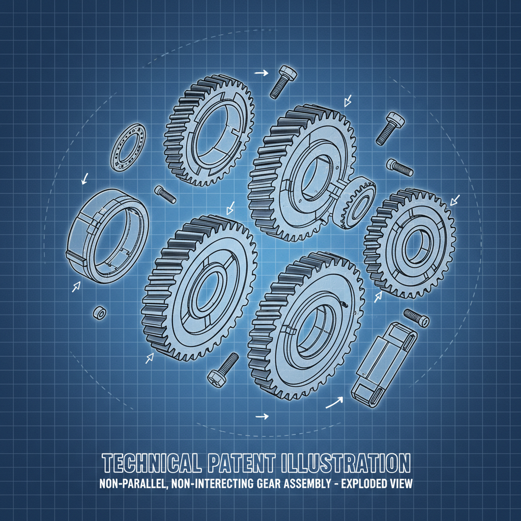 Exploring NonParallel NonIntersecting Gears for Advanced Mechanical Systems