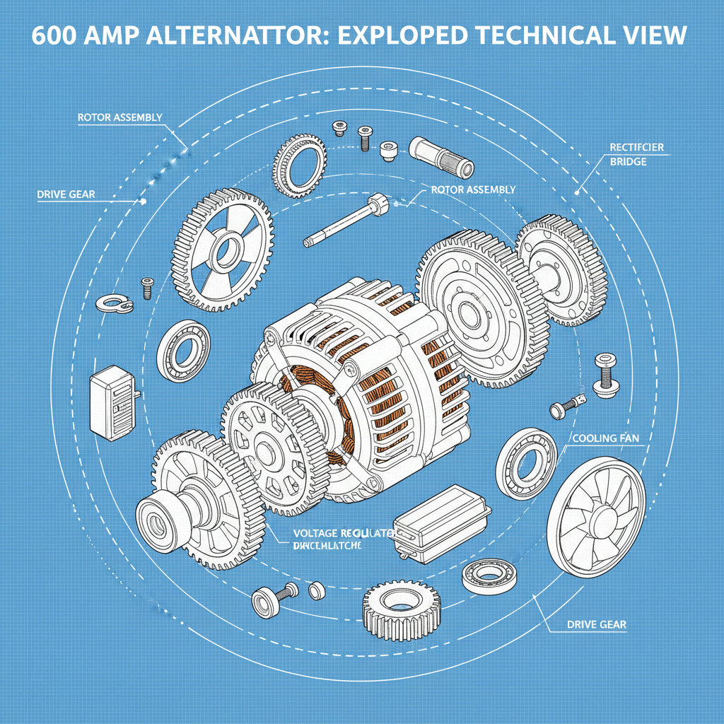 The Power and Performance of a Robust 600 Amp Alternator System
