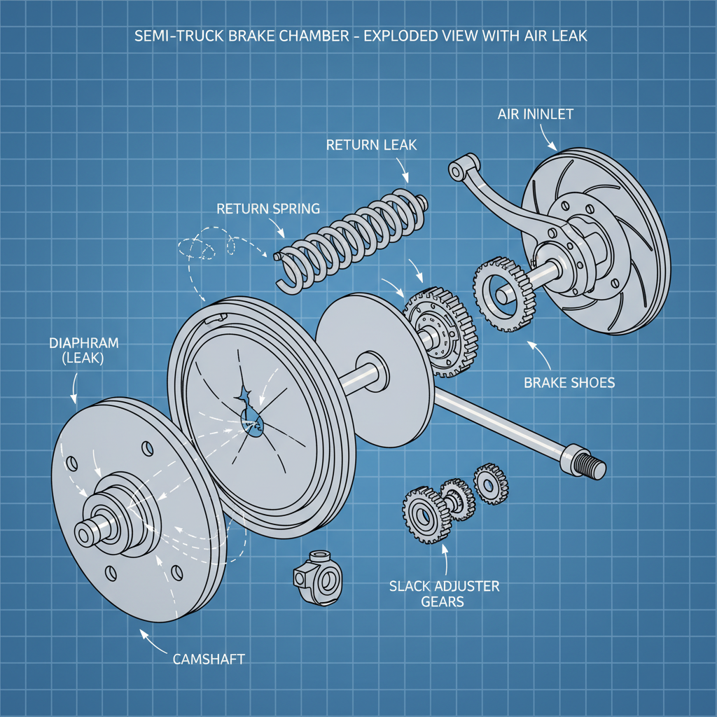 Comprehensive Guide to Addressing Semi Truck Brake Chamber Leaking Air