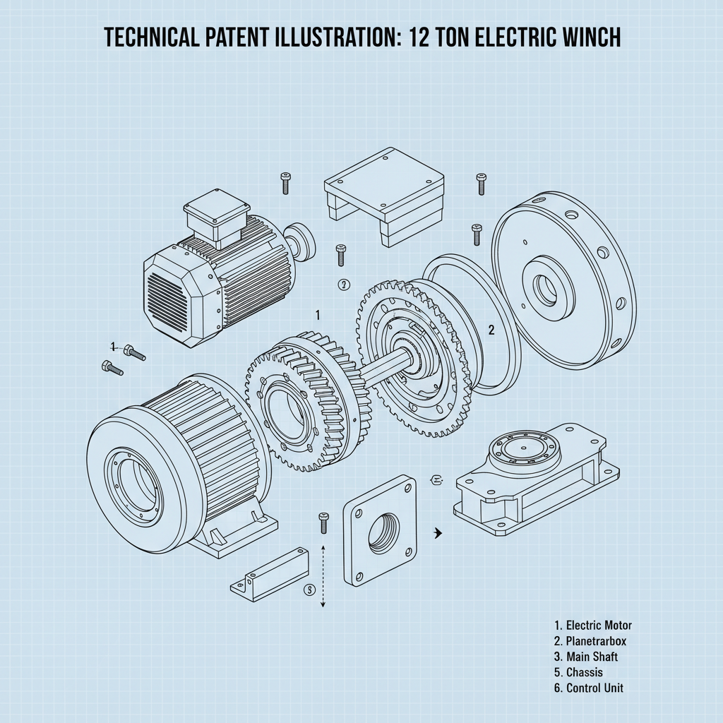 Maximize Lifting Efficiency with a Robust 12 Ton Electric Winch