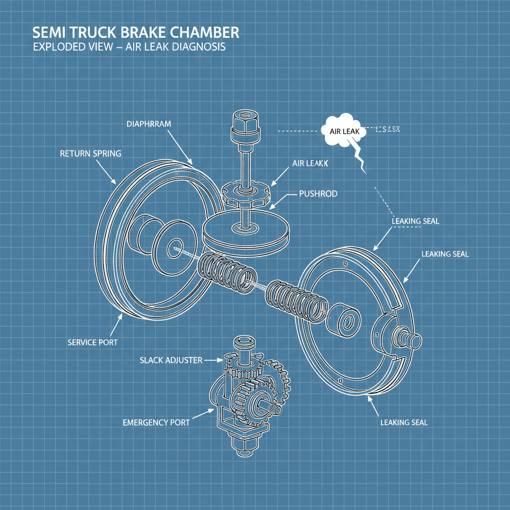 Comprehensive Guide to Addressing Semi Truck Brake Chamber Leaking Air