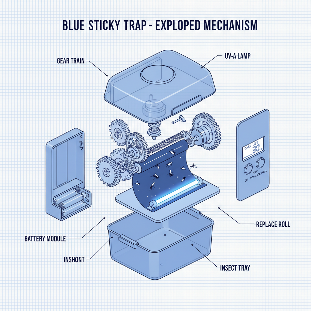 blue sticky trap use