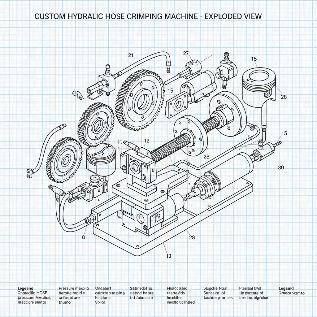 Custom hydraulic hose crimping machine for sale