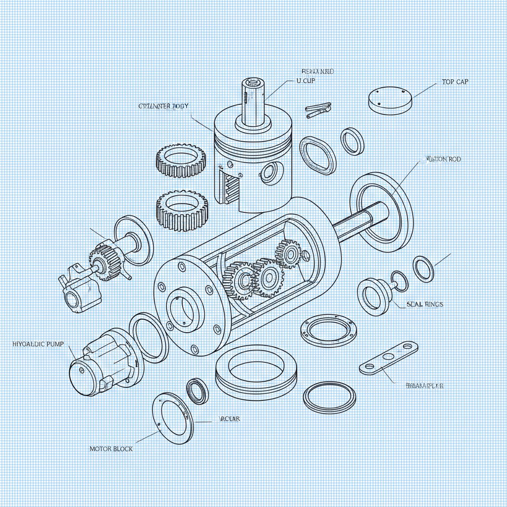 100 ton hydraulic press cylinder