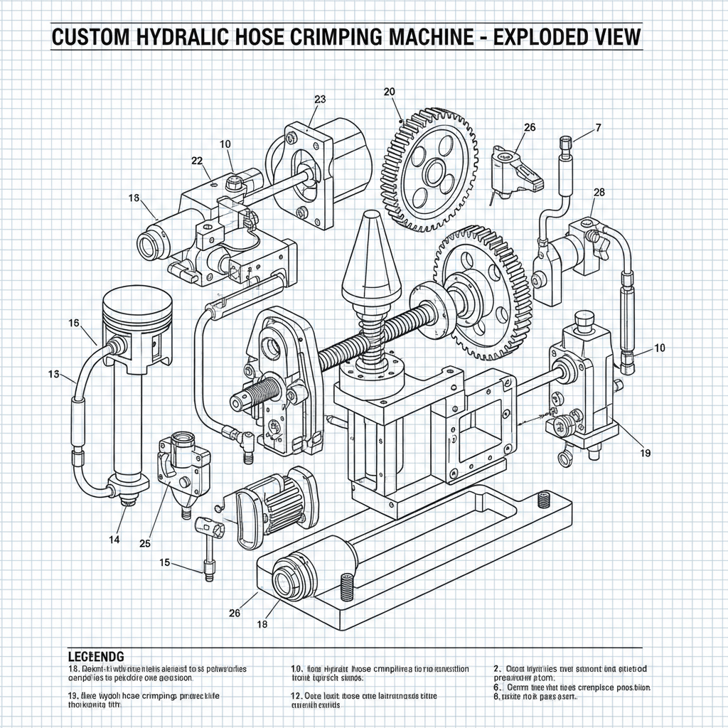 Custom hydraulic hose crimping machine for sale