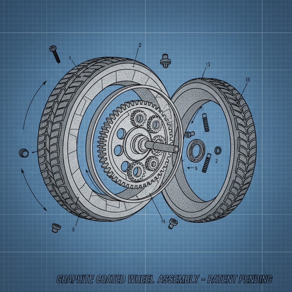 graphite powder coated wheels