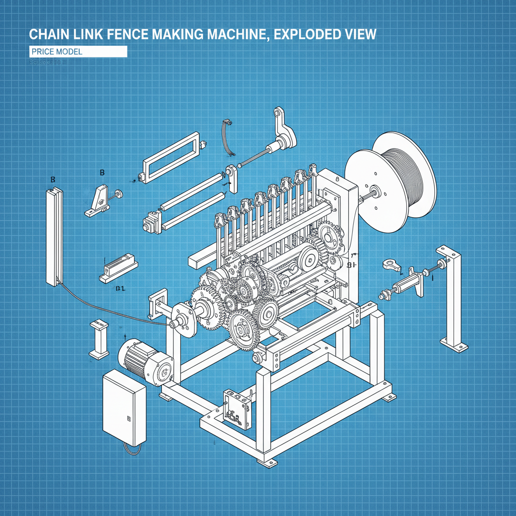 chain link fence making machine price
