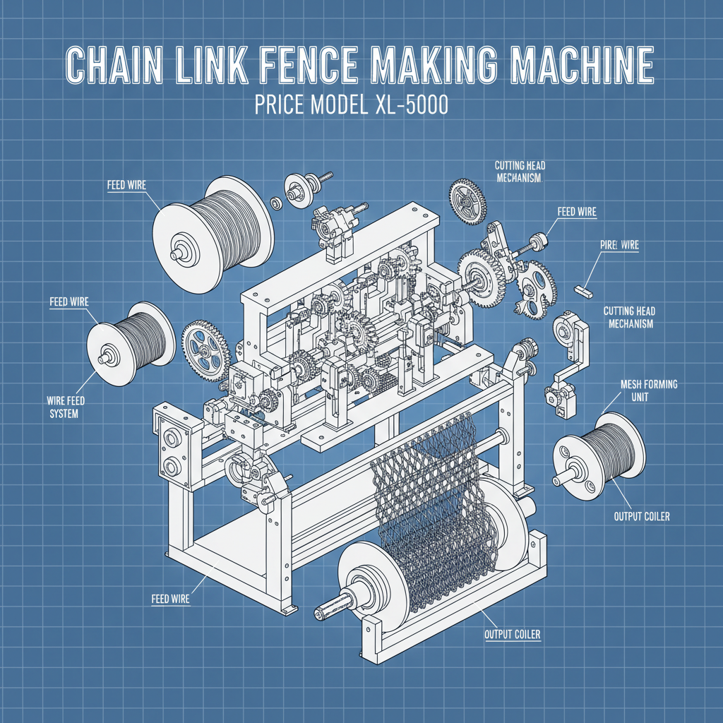 chain link fence making machine price