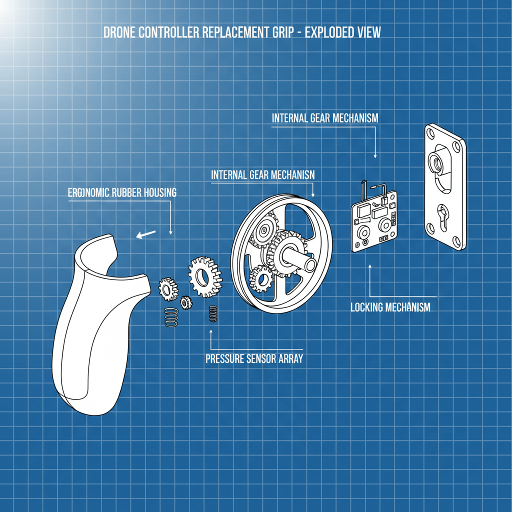 replacement rubber grip for drone controller