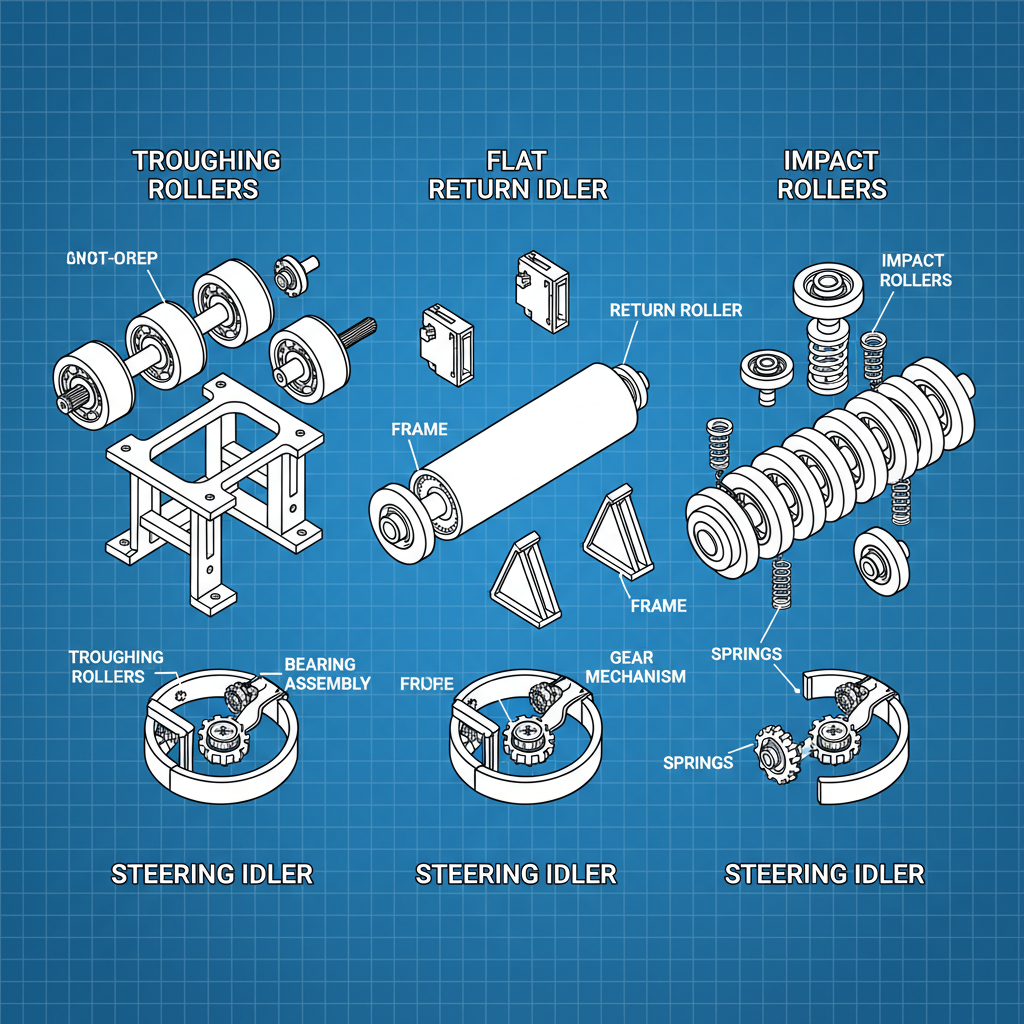 types of idler in belt conveyor