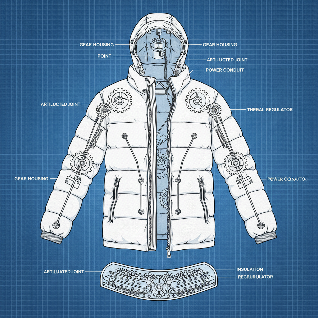 mens long puffer jacket