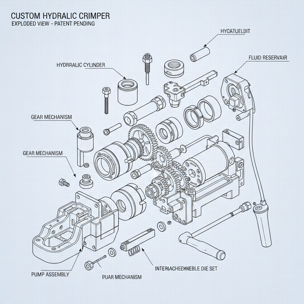 Custom hydraulic crimper for sale