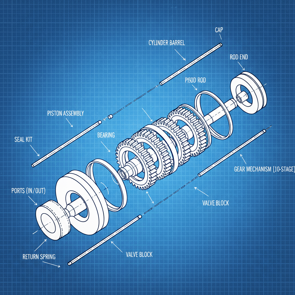 10 stroke hydraulic cylinder