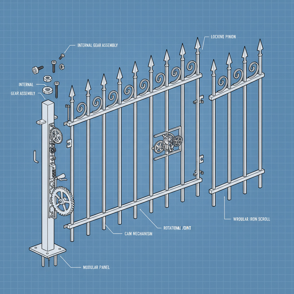 weld wrought iron fence
