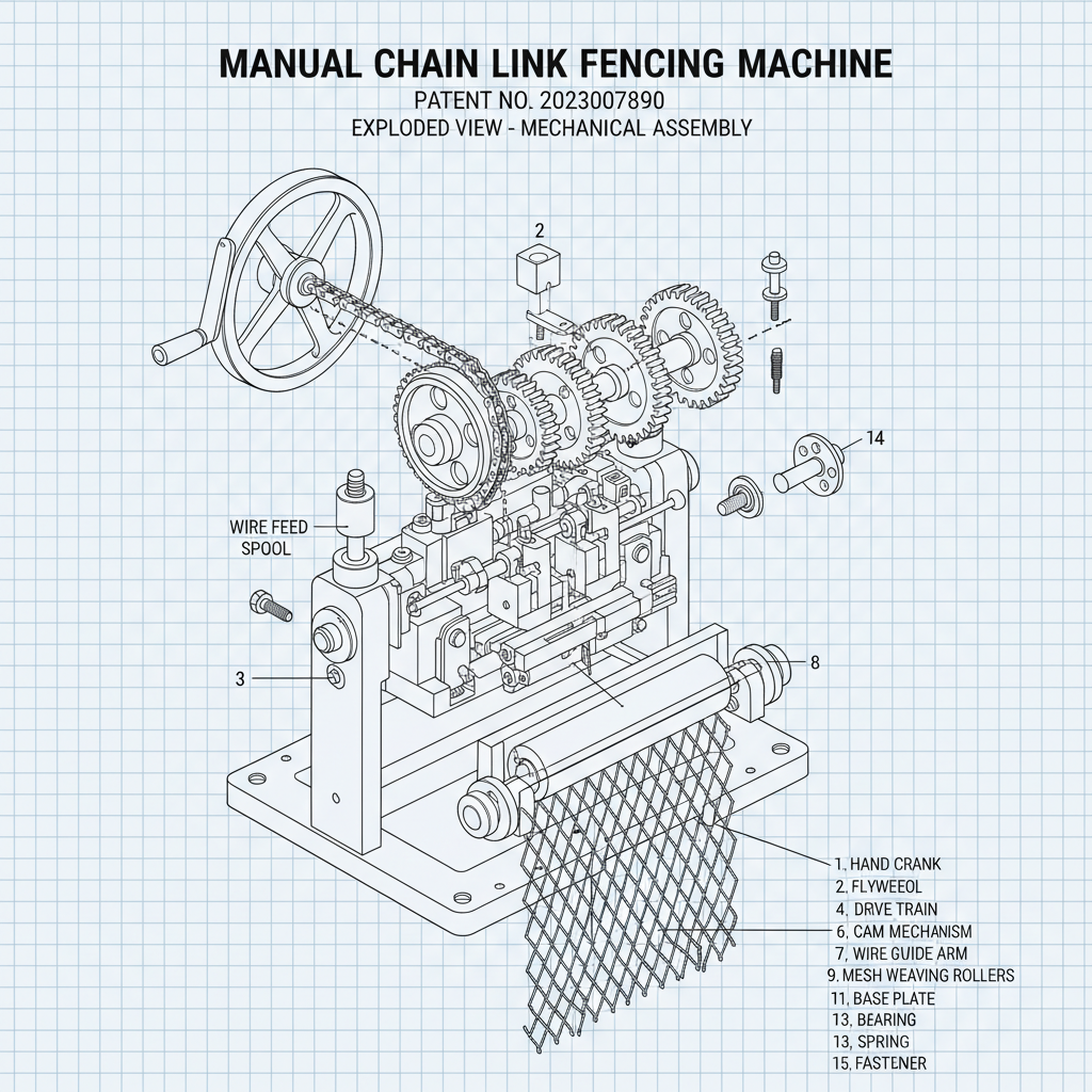 manual chain link fencing machine price