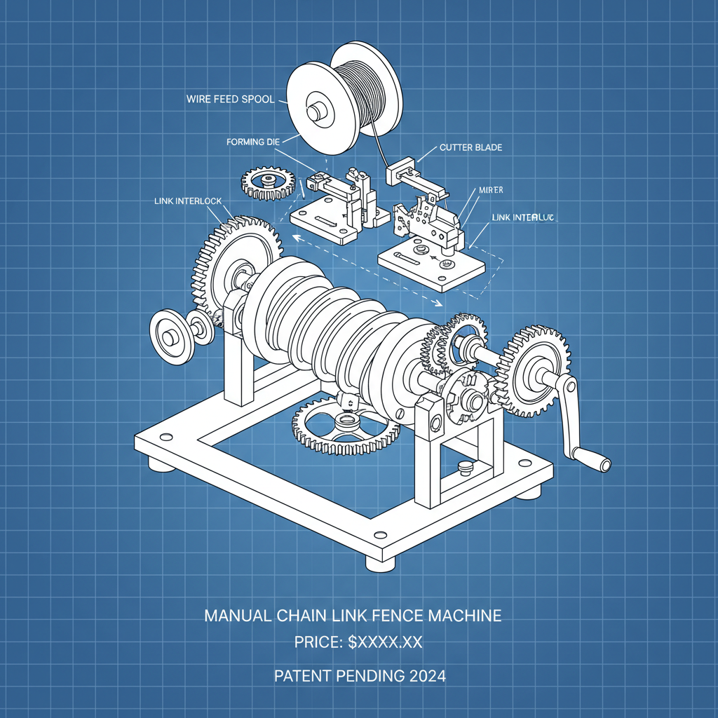manual chain link fence machine price