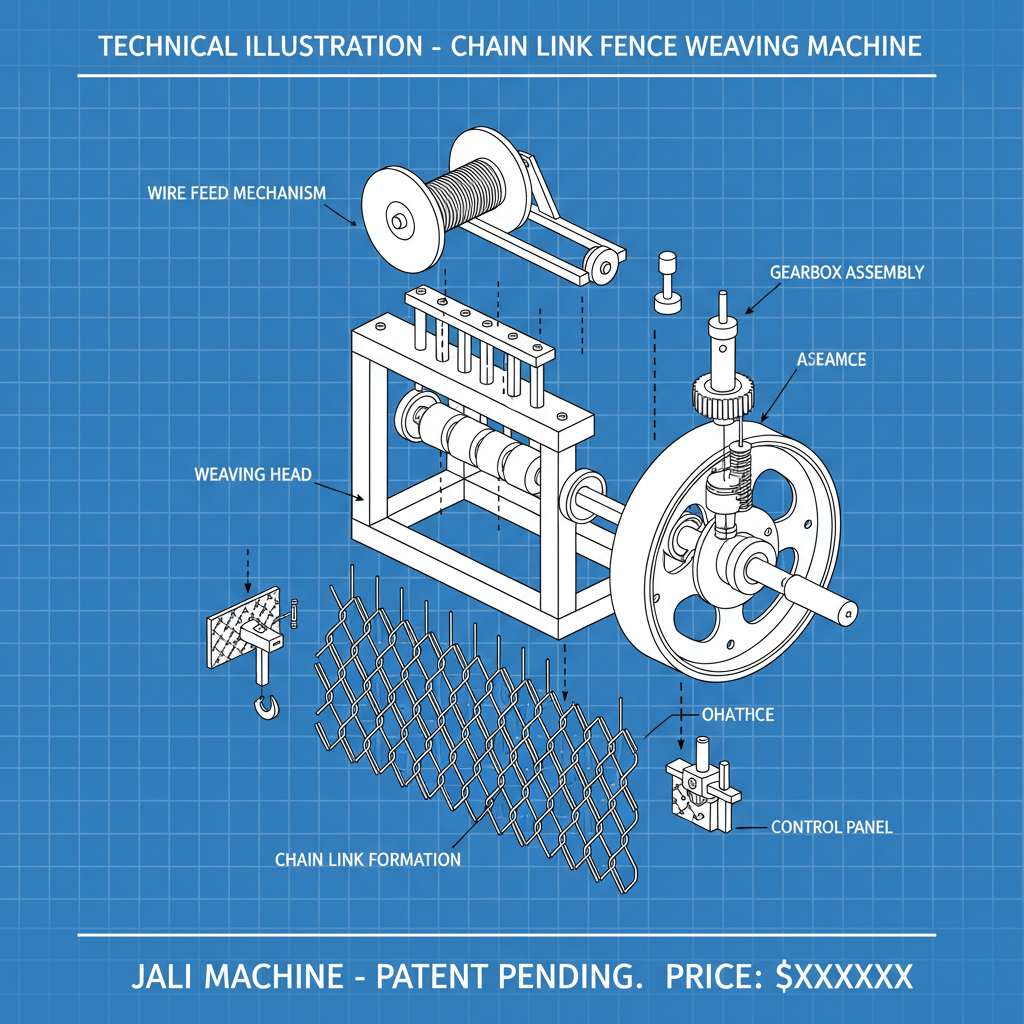 chain link jali machine price