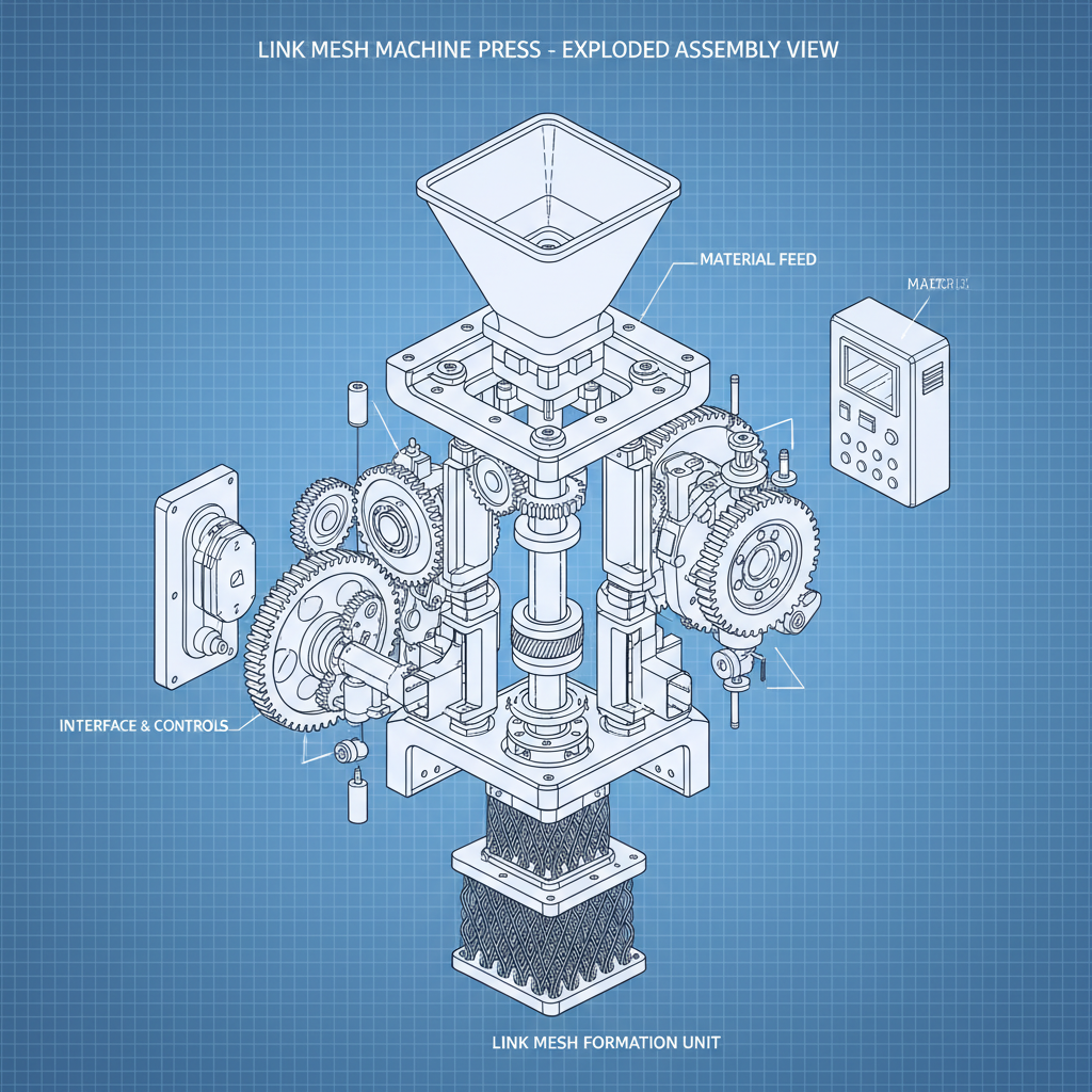 link mesh machine price