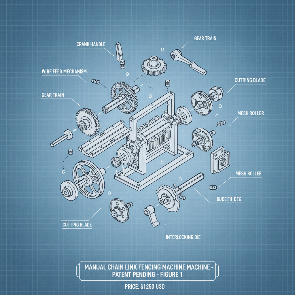 chain link fencing machine price