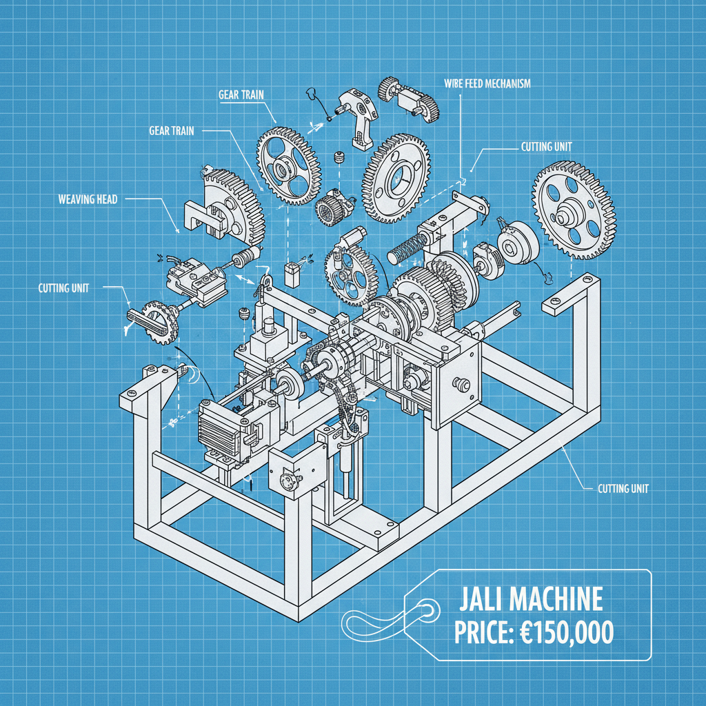 chain link jali machine price