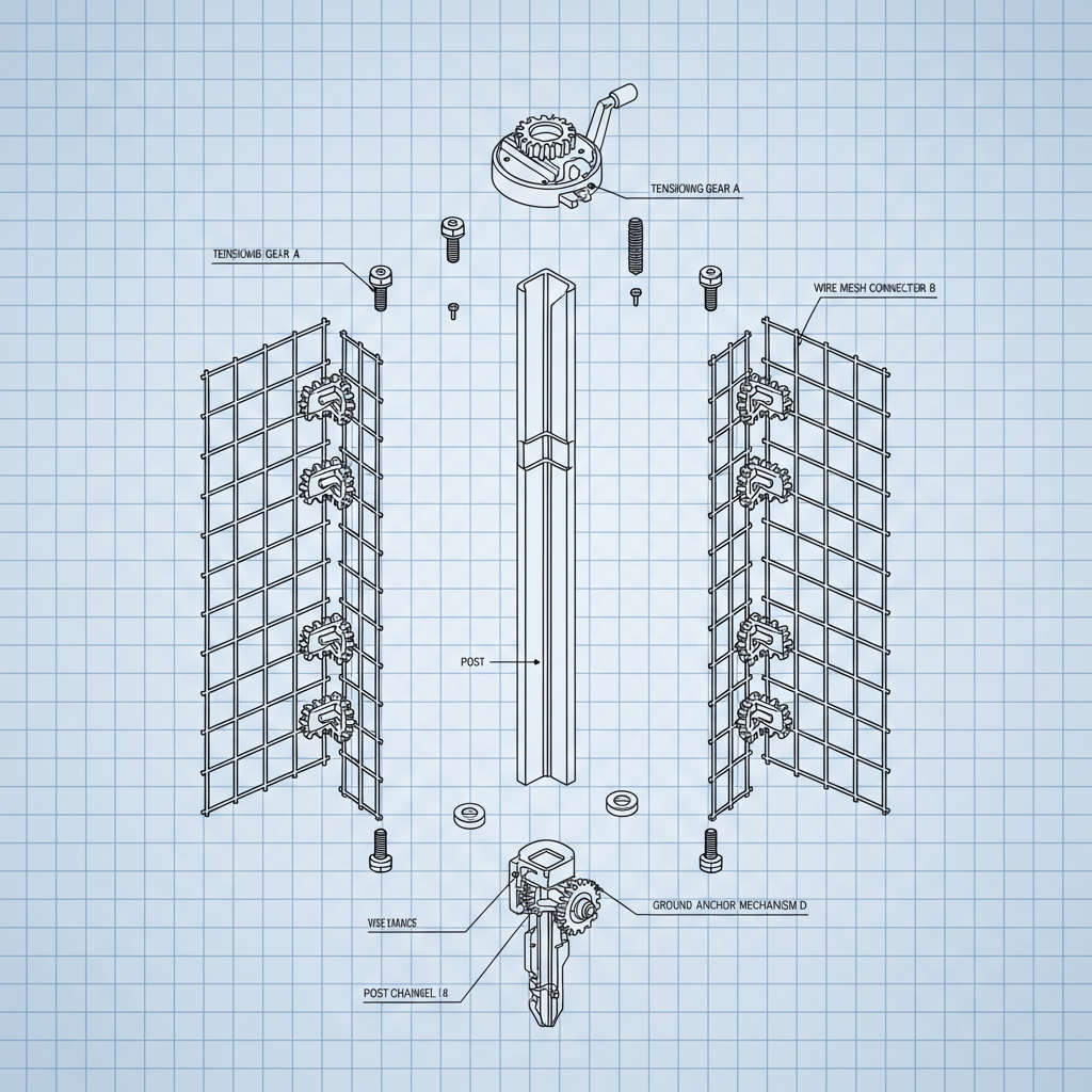 welded wire t post fence