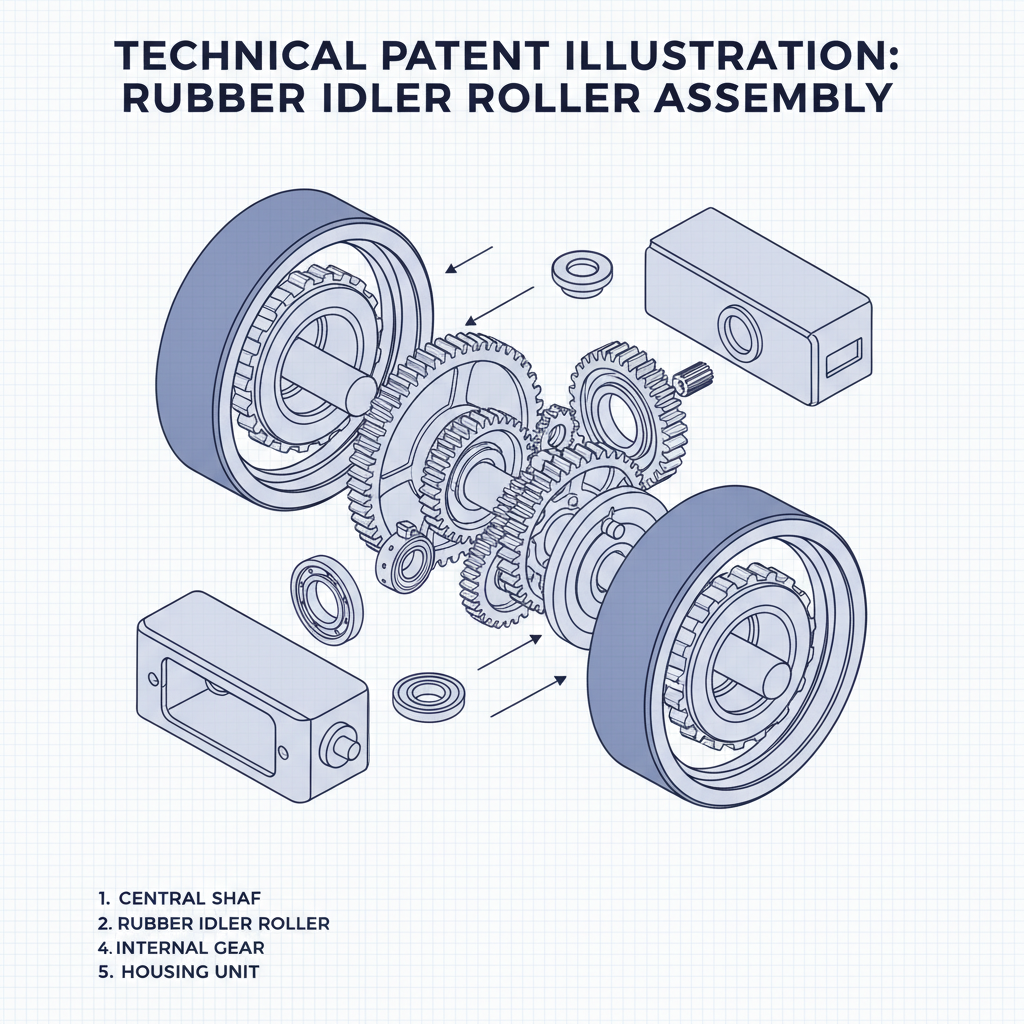 rubber idler rollers