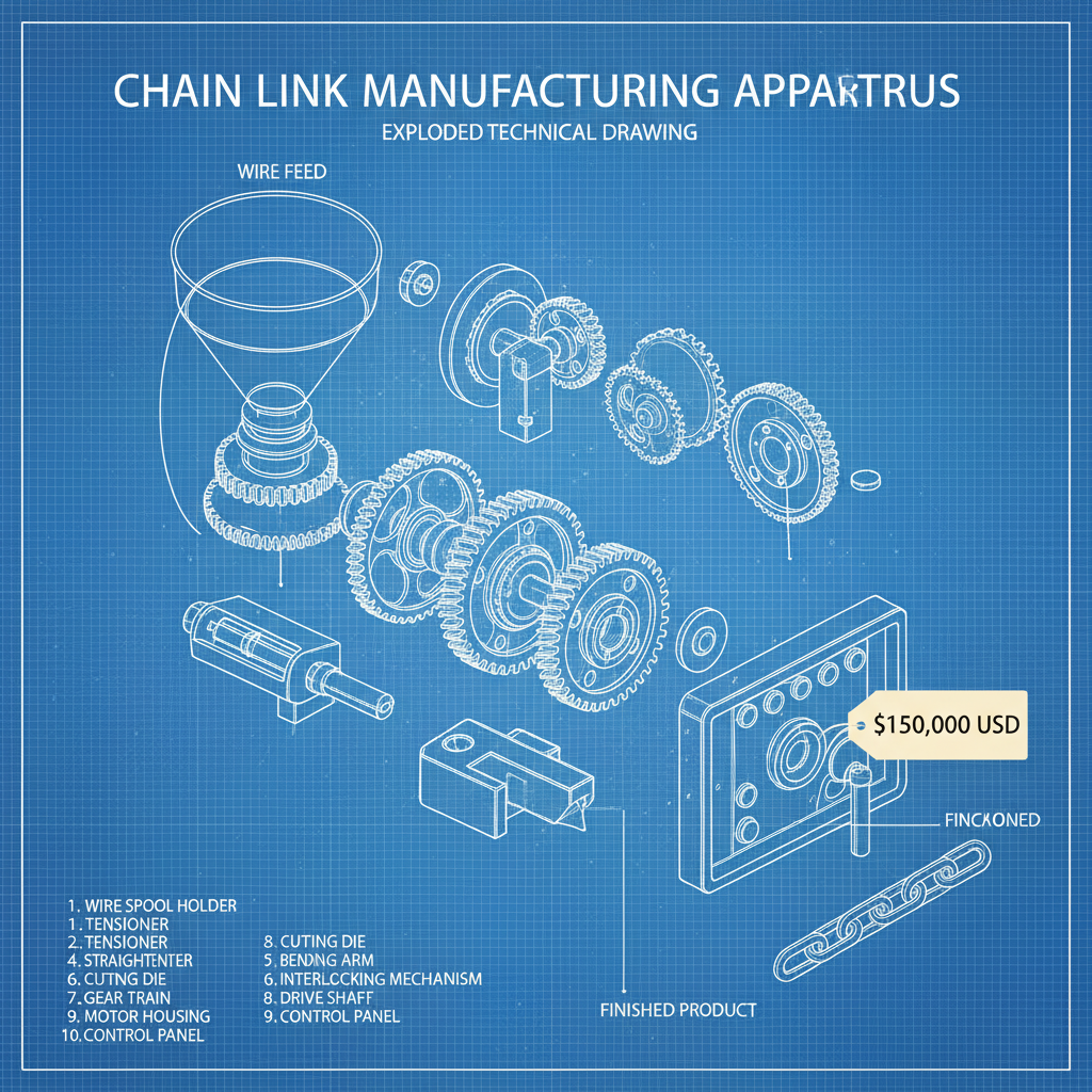 chain link making machine price