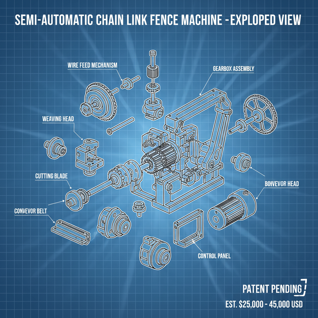 semi automatic chain link machine price