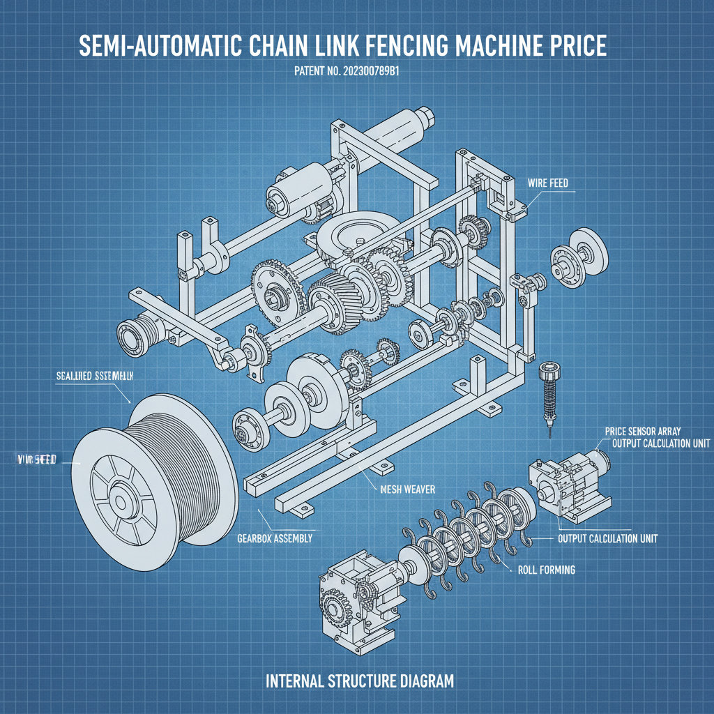 semi automatic chain link fencing machine price
