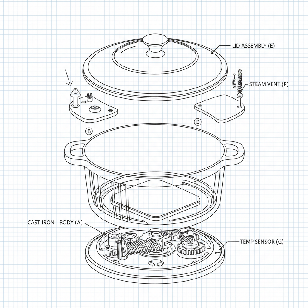 OEM cast iron casserole