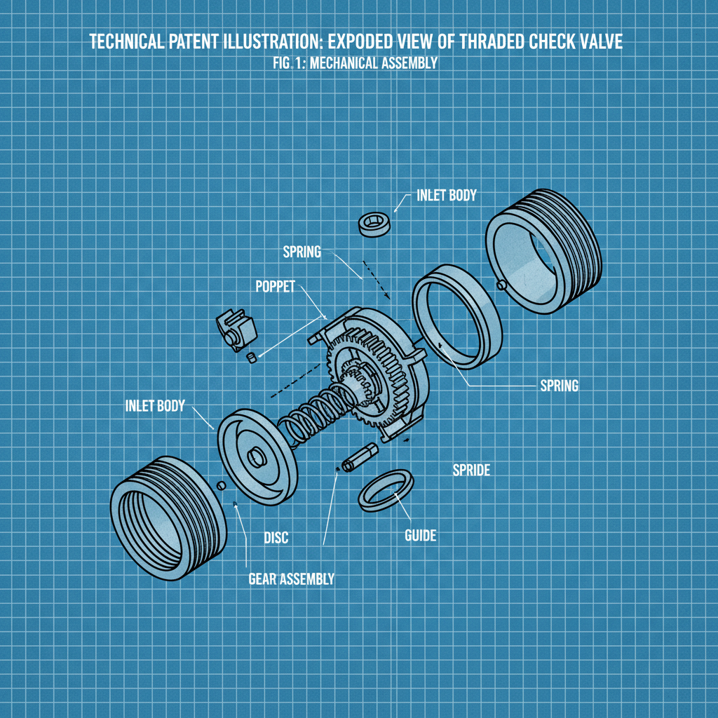 2 threaded check valve