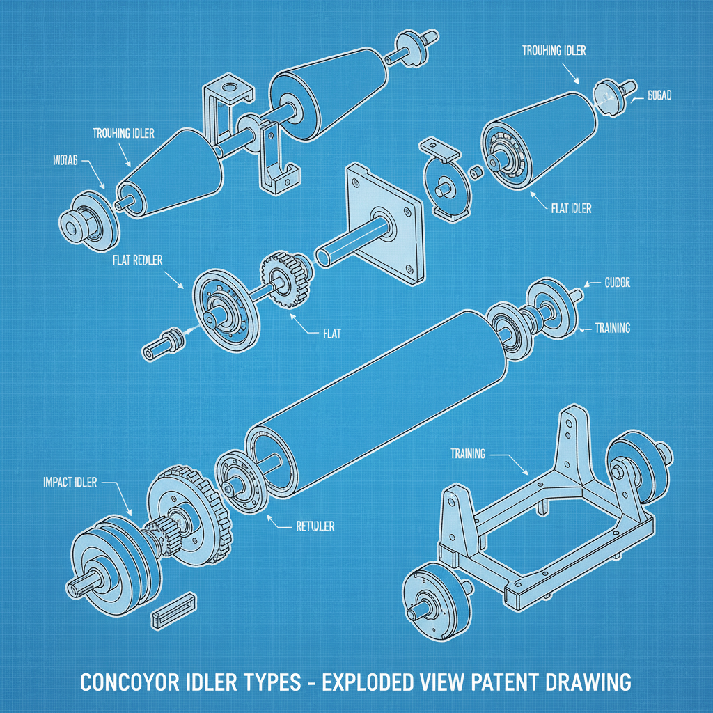 types of conveyor idlers