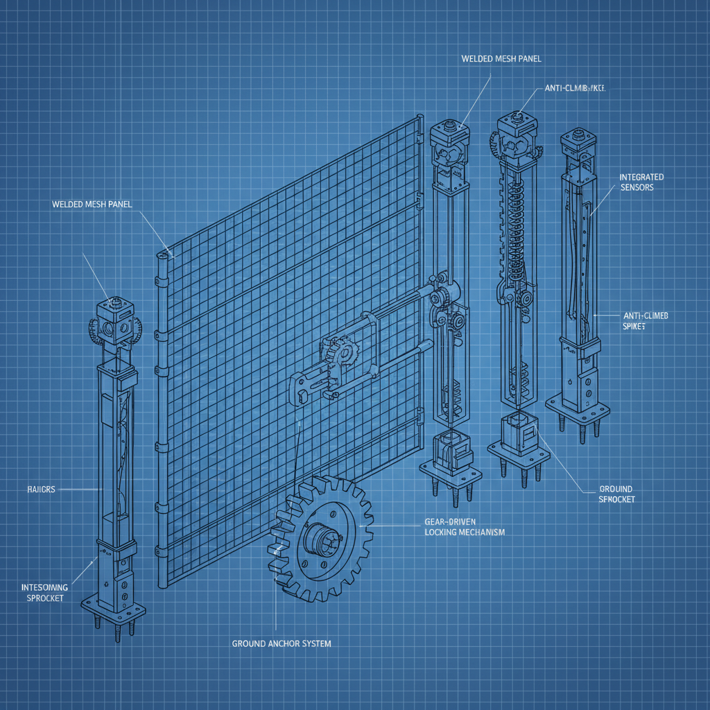 welded wire security fence