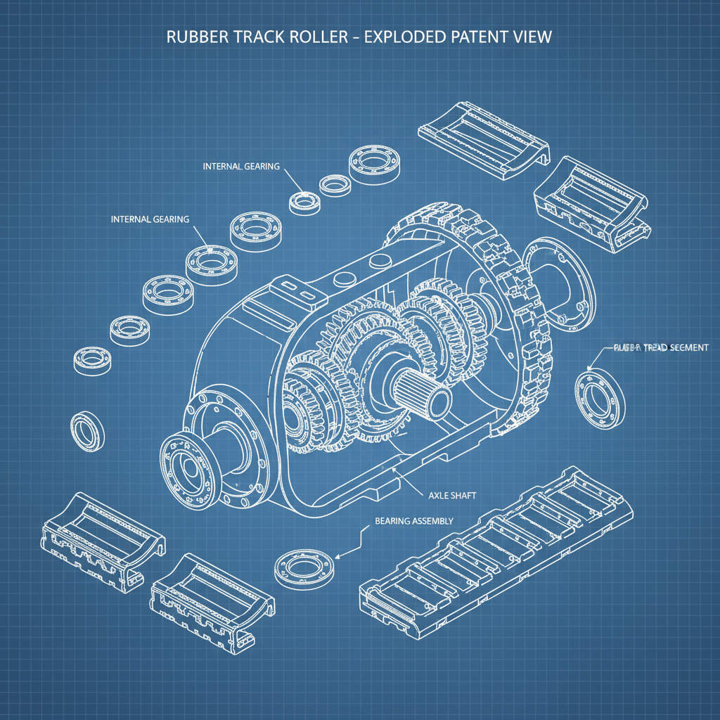 rubber track rollers
