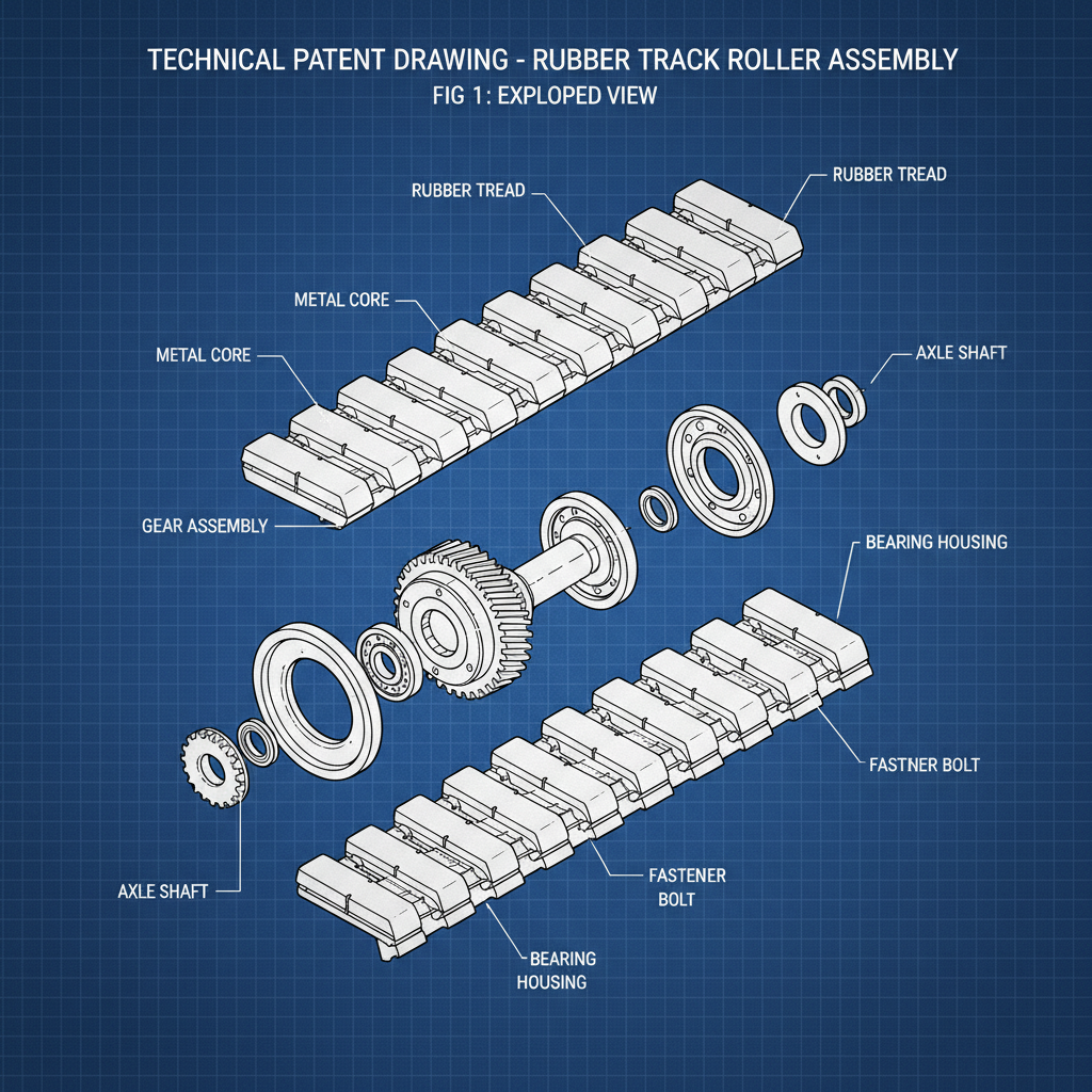 rubber track rollers