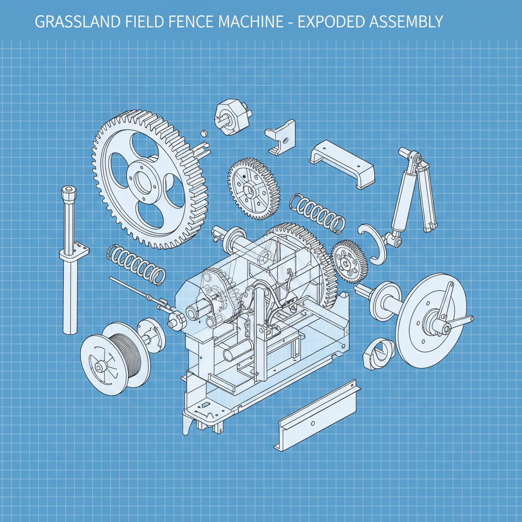 grassland field fence machine