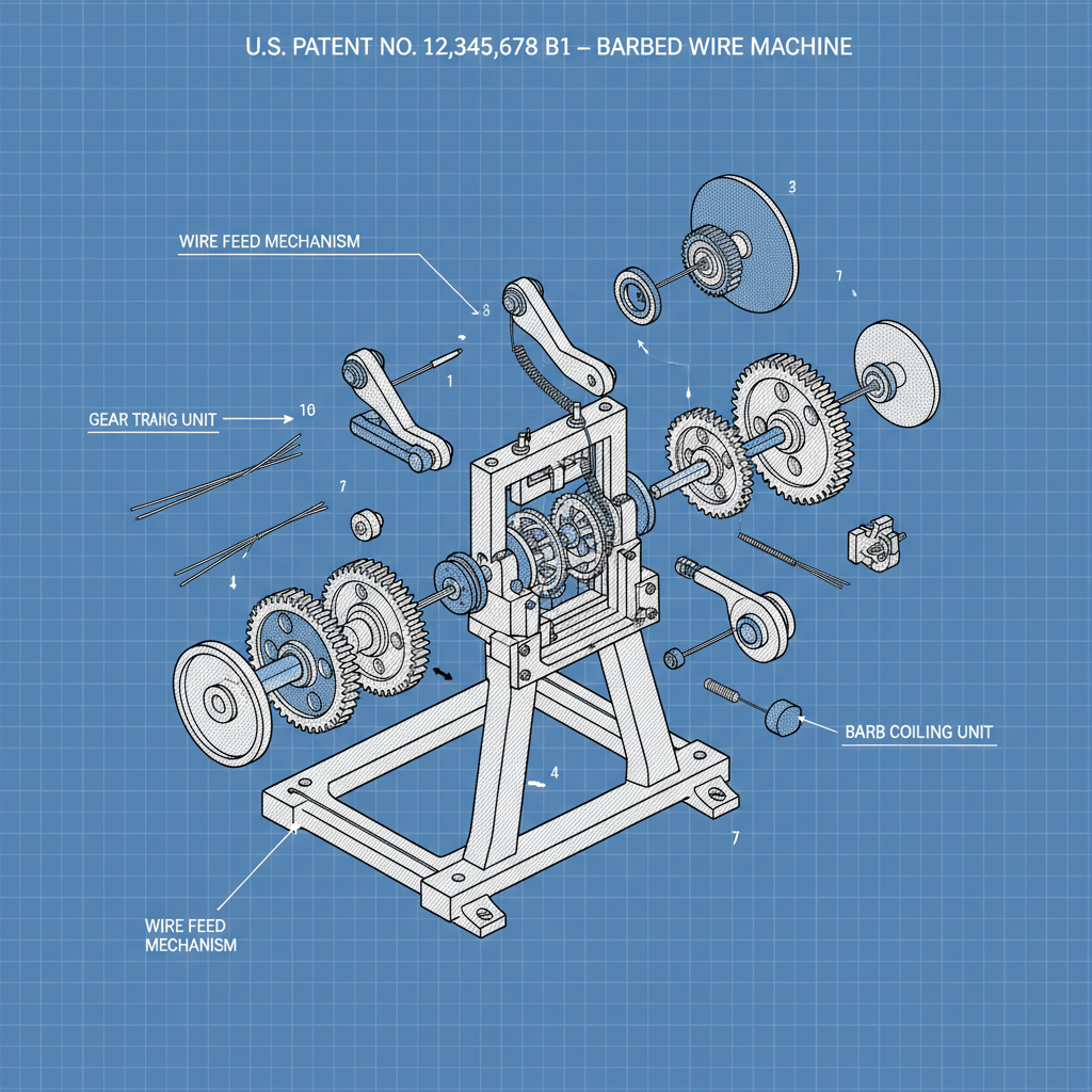 barbed wire making machine